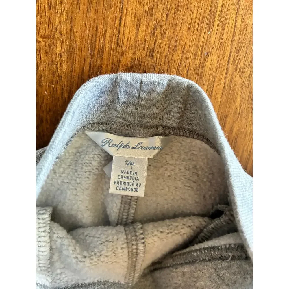 Ralph Lauren baby sweatpant joggers 12 months horse logo